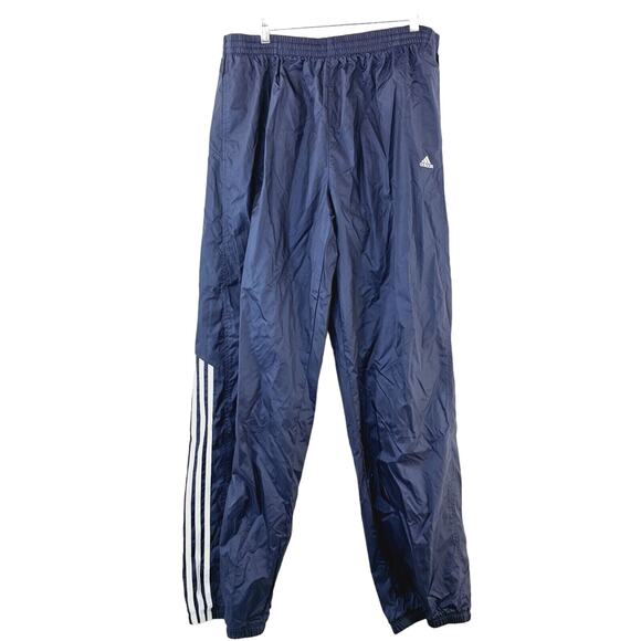 Vintage Adidas Climashell Wind Pants Men's XL Blue Athletic Mesh Lined 90s Nylon - Picture 1 of 11